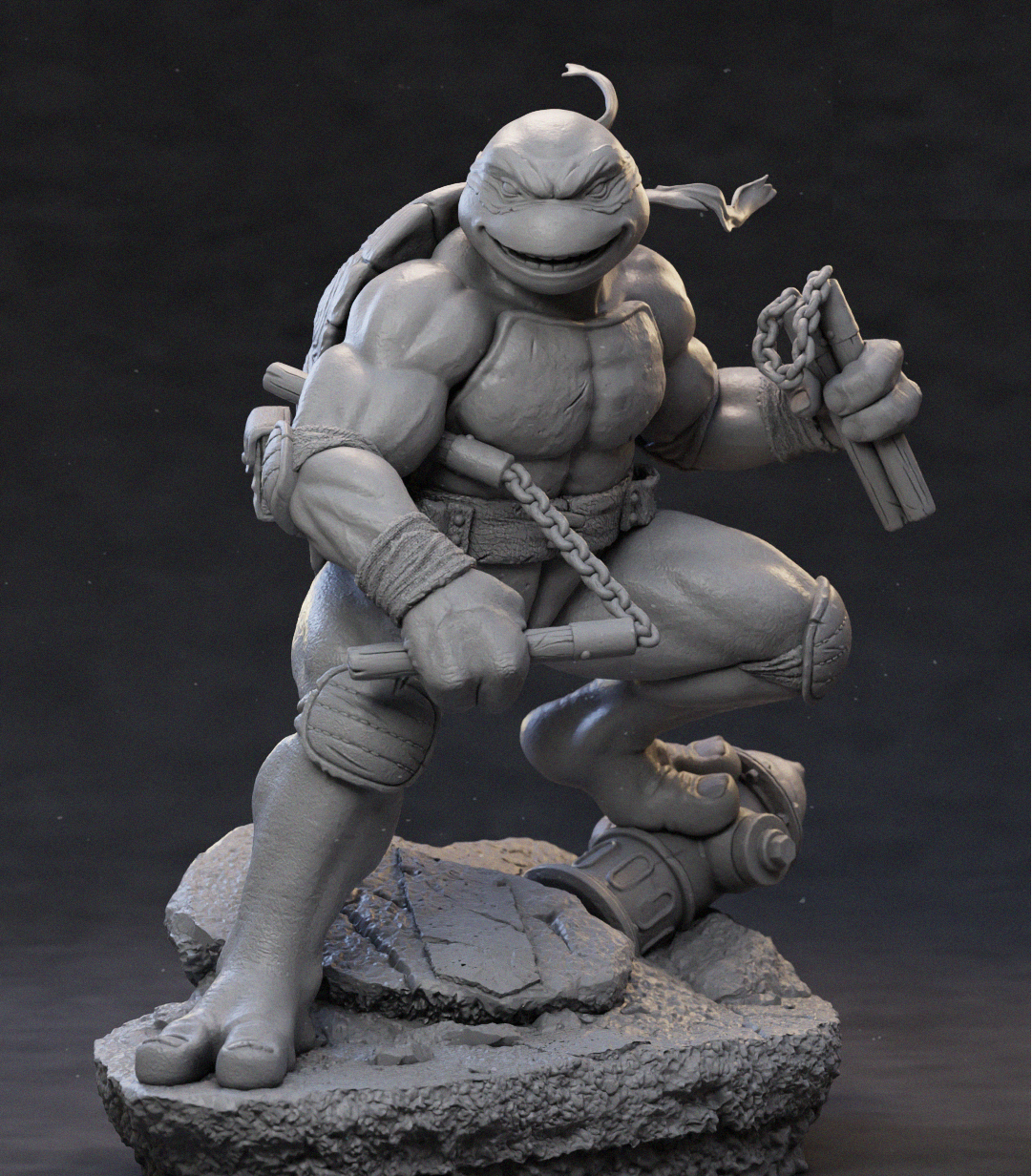 Michelangelo TMNT 3D Printed Model Kit